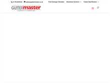 Tablet Screenshot of guttermaster.co.uk